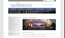 
							         Reports & Resources - City of Sacramento								  
							    