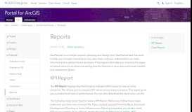 
							         Reports—Portal for ArcGIS | ArcGIS Enterprise								  
							    