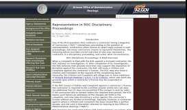 
							         Representation in ROC Disciplinary Proceedings - Arizona Office of ...								  
							    
