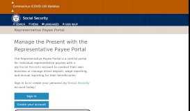 
							         Representative Payee Portal | Social Security Administration								  
							    