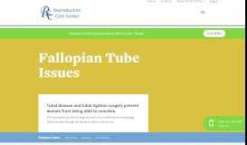 
							         Reproductive Care Center: Tubal Infertility Fallopian Tube Disease								  
							    