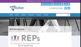 
							         REPs Membership - AllActive								  
							    