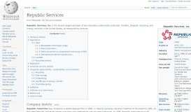 
							         Republic Services - Wikipedia								  
							    