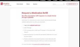 
							         Request a Medication Refill - Medical Associates of Northwest Arkansas								  
							    
