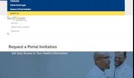 
							         Request a Portal Invitation - Sunflower Medical Group								  
							    