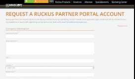 
							         Request a Ruckus Partner Center Account - Ruckus Partner Portal								  
							    