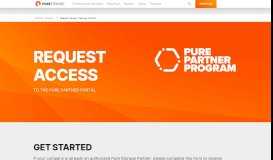 
							         Request Access Partner Portal | Pure Storage								  
							    