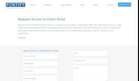 
							         Request Access to Client Portal | Fortify Network Solution								  
							    