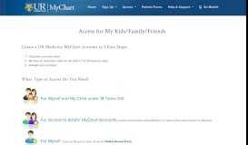 
							         Request Access - UR Medicine MyChart								  
							    