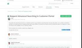 
							         Request Advanced Searching in Customer Portal : Freshdesk								  
							    