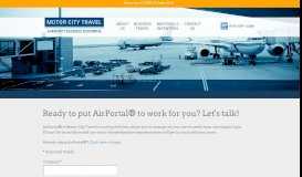 
							         Request an AirPortal® Login - Motor City Travel								  
							    