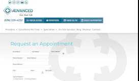 
							         Request an Appointment - Advanced Bone & Joint								  
							    
