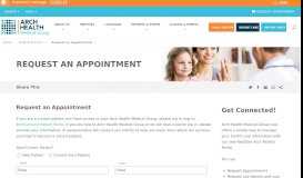 
							         Request an Appointment | Arch Health								  
							    