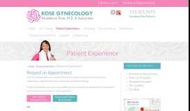 
							         Request an Appointment at Rose Gynecology								  
							    