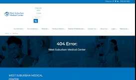 
							         Request an Appointment at West Suburban Medical Center								  
							    