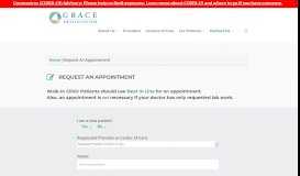 
							         Request An Appointment - Grace Health System®								  
							    