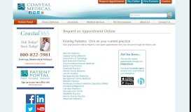 
							         Request an Appointment Online | Coastal Medical of Rhode Island								  
							    