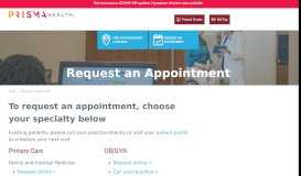 
							         Request an Appointment - Palmetto Health-USC Medical Group								  
							    