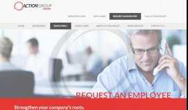 
							         Request an Employee - Action Group Staffing								  
							    