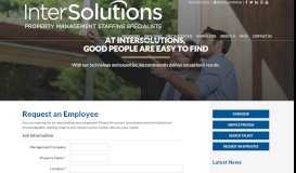 
							         Request an Employee - InterSolutions								  
							    