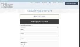 
							         Request Appointment - Center for Spine, Joint and Neuromuscular ...								  
							    
