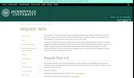 
							         Request Info | Jacksonville University in Jacksonville, Fla.								  
							    