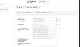 
							         Request Invoice Update - Maersk Kenya - Internet Portal								  
							    