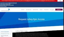 
							         Request Lahey Epic Access - Lahey Health								  
							    