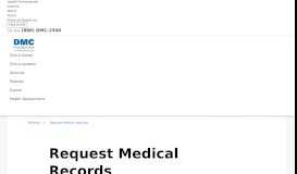 
							         Request Medical Records - Detroit Medical Center | DMC								  
							    