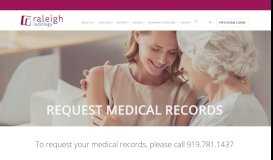 
							         Request Medical Records - Raleigh Radiology								  
							    