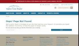
							         Request Medical Records | Stephens County Hospital								  
							    