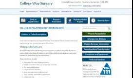 
							         Request Online - College Way Surgery - Comeytrowe Centre, Taunton ...								  
							    