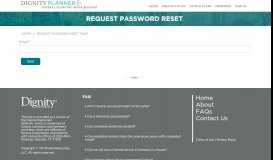 
							         Request password reset - The Dignity Planner								  
							    