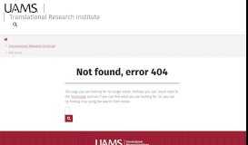 
							         Request Services Portal | TRI - UAMS Translational Research Institute								  
							    
