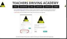 
							         REQUEST STUDENT LOGIN - Teachers Driving Academy								  
							    