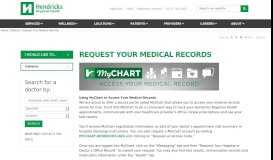
							         Request Your Medical Records | Hendricks Regional Health								  
							    
