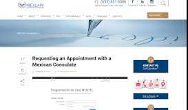 
							         Requesting an Appointment with a Mexican Consulate - MexLaw								  
							    