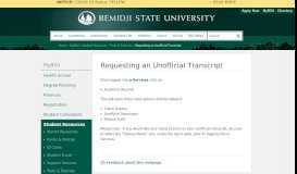 
							         Requesting an Unofficial Transcript | MyBSU | Bemidji State University								  
							    
