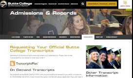 
							         Requesting Transcripts - Butte College								  
							    