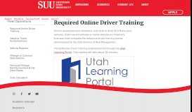
							         Required Online Driver Training | Fleet Operations - Southern Utah ...								  
							    