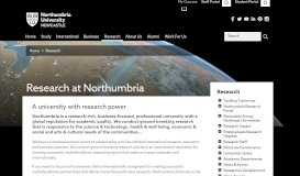 
							         Research at Northumbria - Northumbria University								  
							    