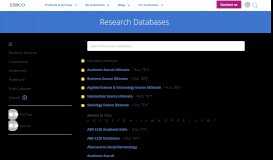 
							         Research Databases | EBSCO								  
							    