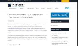 
							         Research Fees Update (1): JP Morgan Offers Free Research to ...								  
							    