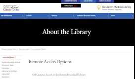 
							         Research Medical Library | MD Anderson Cancer Center								  
							    
