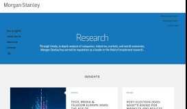 
							         Research - Morgan Stanley								  
							    
