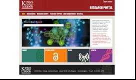 
							         Research Portal, King's College, London								  
							    
