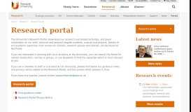 
							         Research portal | Research | Teesside University								  
							    