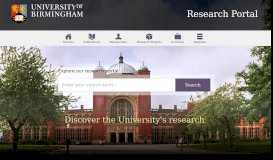 
							         Research Portal - University of Birmingham								  
							    