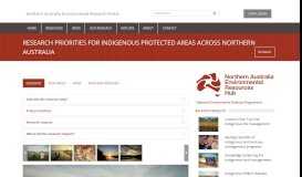 
							         Research priorities for Indigenous Protected Areas across northern ...								  
							    