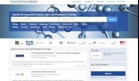 
							         Research Science Jobs or Scientific Postdocs in Europe								  
							    